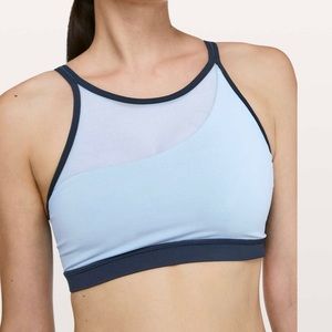lululemon athletica Light Blue and Navy Sports Bra